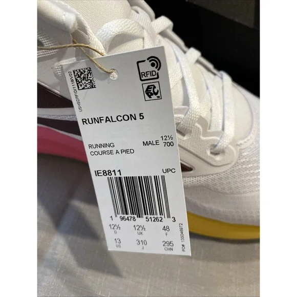 Adidas Men's Shoes Size 13 Run Falcon 5 Course A Pied IE8811 Running Gym - Picture 3 of 7